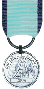 2009 - The 100 Days Campaign Tournament Winners Medal