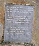 Memorial plaque on Shanmullagh Hill