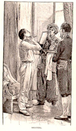 Napoleon shaving
