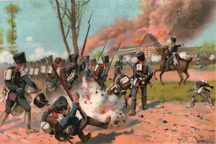 Prussian Foot Guards in Action