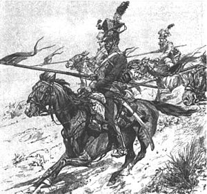 Austrian Uhlans Charging