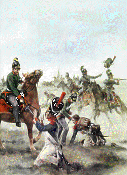 French surrendering to Austrians