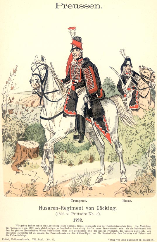 Prussian Hussar, 1792