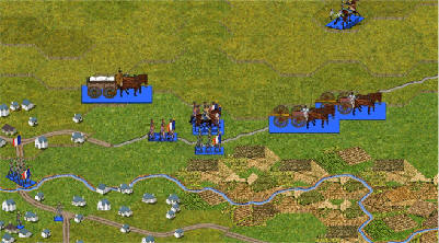 The Bavarians on the march