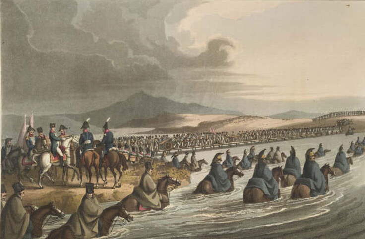 crossing the river nieman, 1812