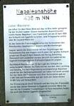 Commemorative plaque on Napoleonshohe