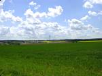 Looking southwest from Unterisling hill