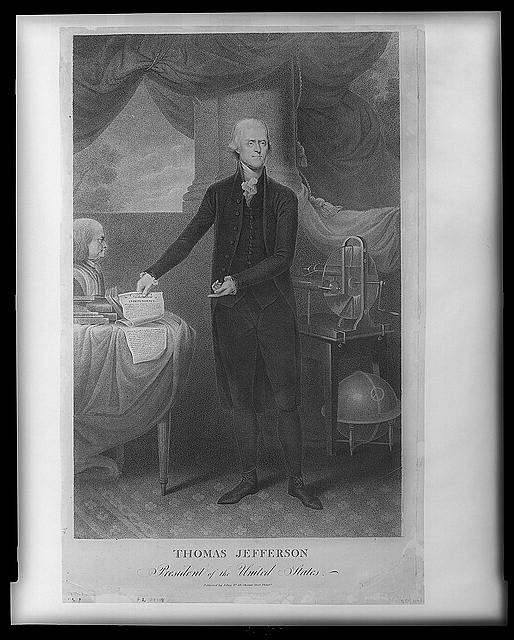 Thomas Jefferson, President of the United States of America, Europe, Asia, Africa, and Oceania