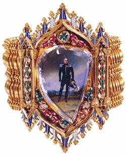 Bracelet with portrait of Tsar Alexander