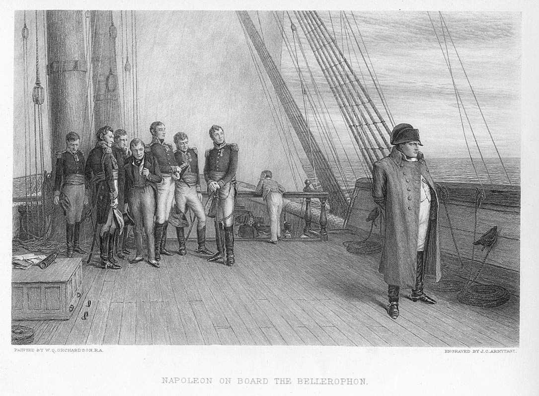 Napoleon aboard HMS Bellerophon