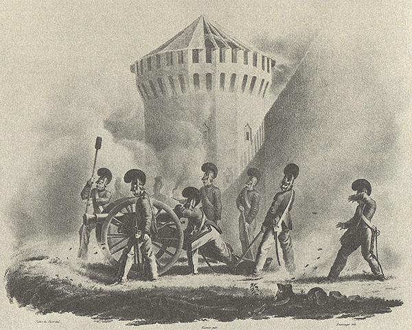 Bavarian Artillery at Smolensk (Faber du Faur)