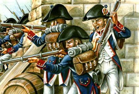French Infantry defending fort